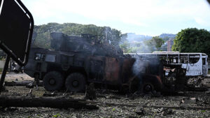 tanque venezolano destruido